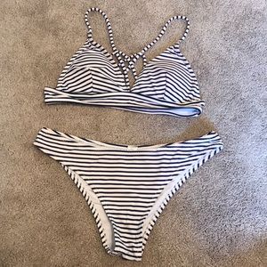 Striped bikini